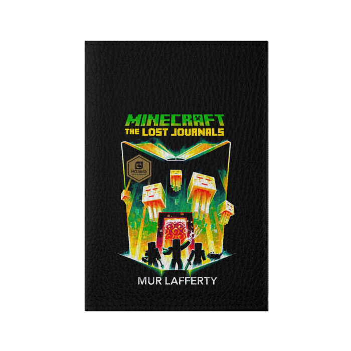 Обложка для паспорта матовая кожа Minecraft the LOST JOURNALS фото