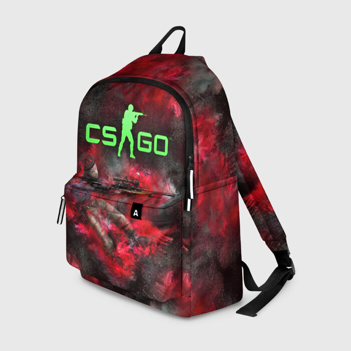 Рюкзак 3D CS GO Red heat фото
