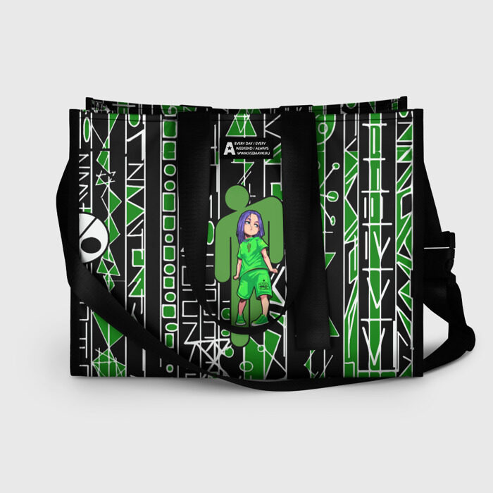 Сумка-шоппер 3D Билли Айлиш фото