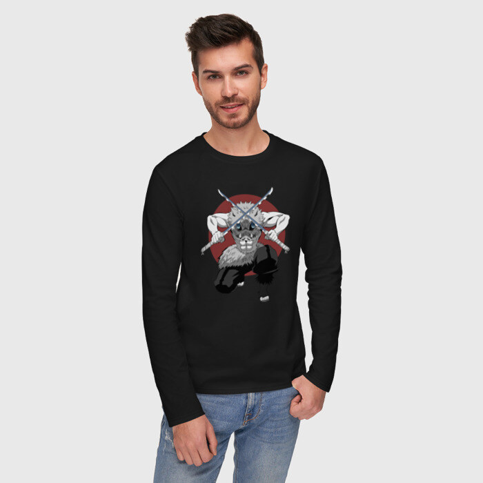 Мужской лонгслив хлопок Иноске фото