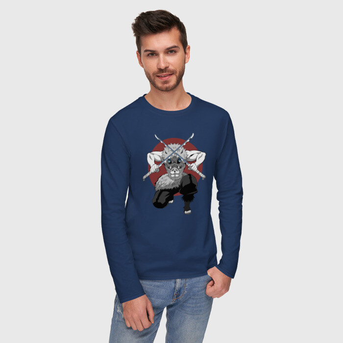 Мужской лонгслив хлопок Иноске фото