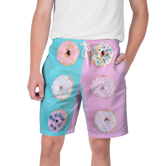 Мужские шорты 3D пончики фото