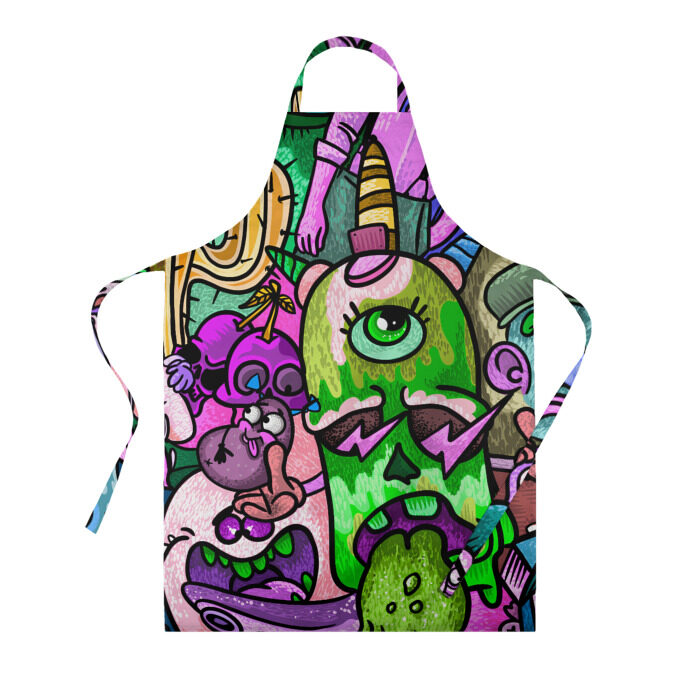 Фартук 3D Дудл 2 фото