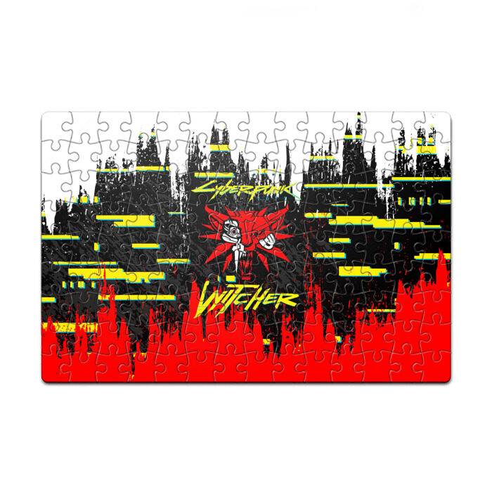 Пазл магнитный 126 элементов Cyberpunk 2077 Ведьмак фото