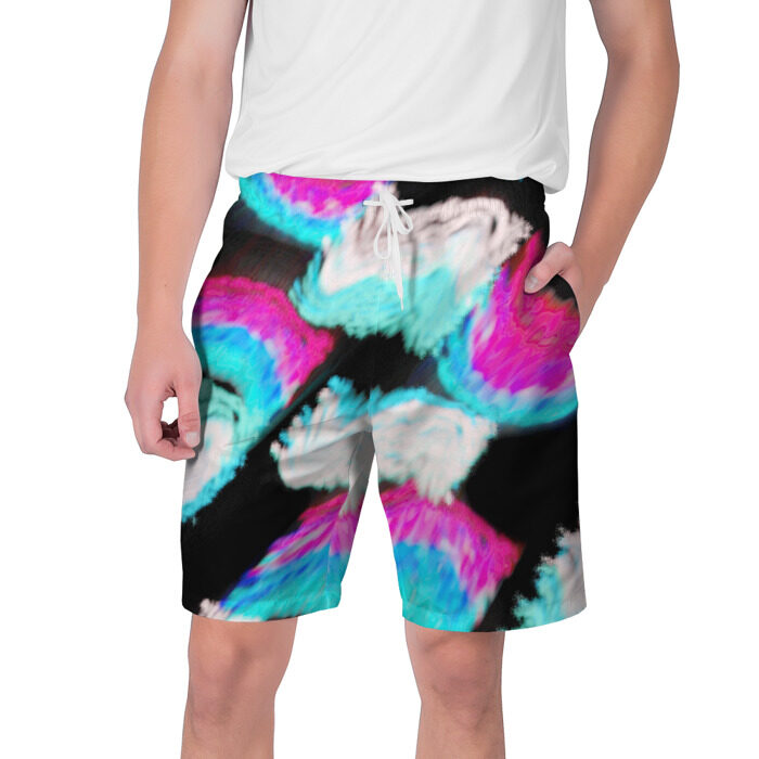 Мужские шорты 3D МОРОЖЕНАЯ КЛУБНИКА фото