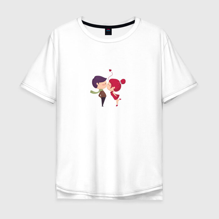 Мужская футболка хлопок Oversize Love фото