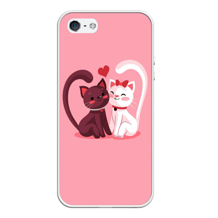 Чехол для iPhone 5/5S матовый Happy Valentines Day фото