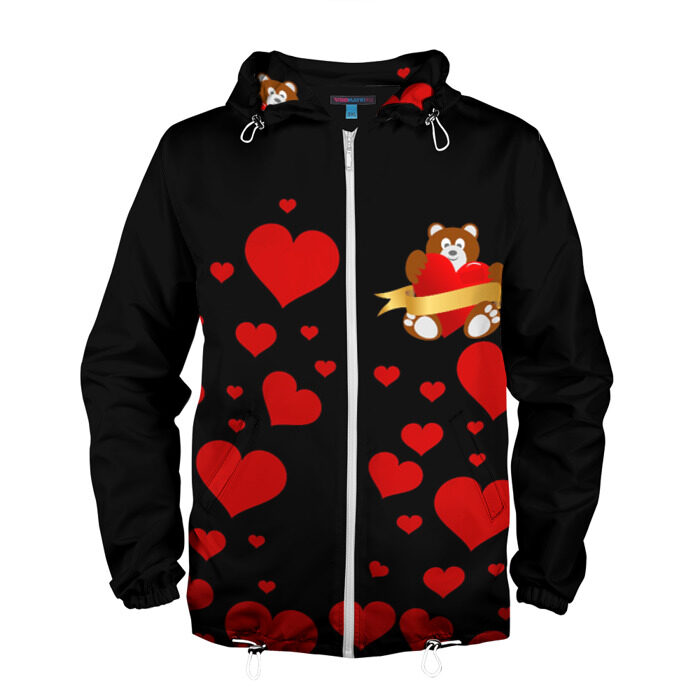Мужская ветровка 3D Плюшевый мишка фото