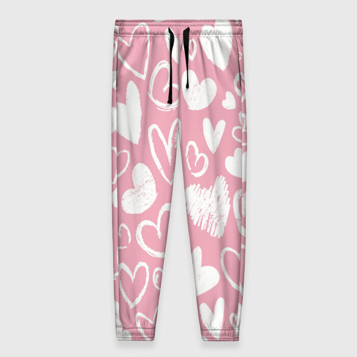 Женские брюки 3D Любовь паттерн фото