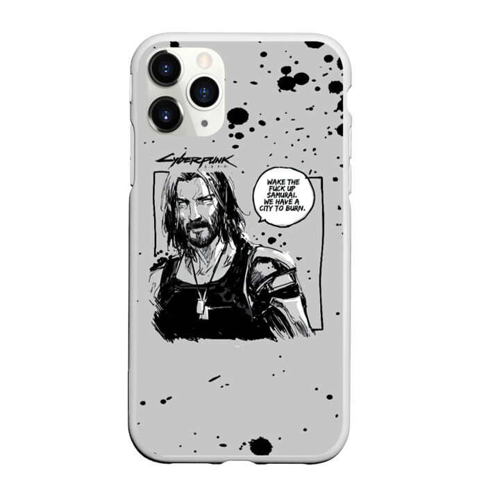 Чехол для iPhone 11 Pro матовый Cyberpunk 2077 фото