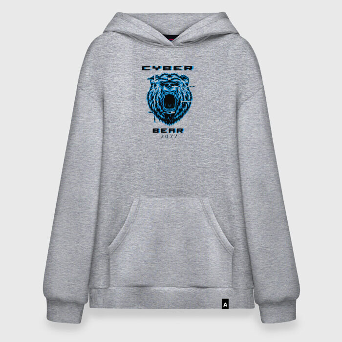 Худи SuperOversize хлопок CYBER BEAR 2077 фото