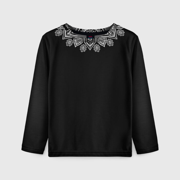 Детский лонгслив 3D Цветочная абстракция фото