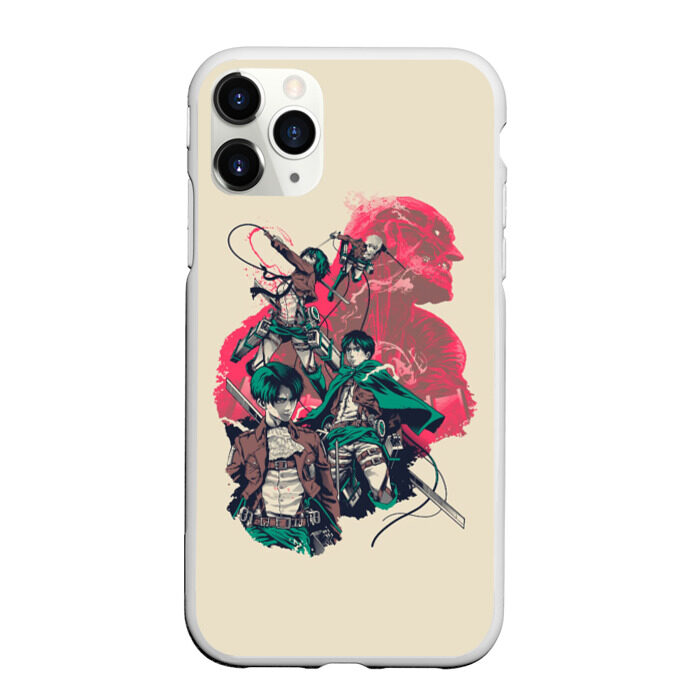 Чехол для iPhone 11 Pro матовый Attack on titan | Атака титан фото