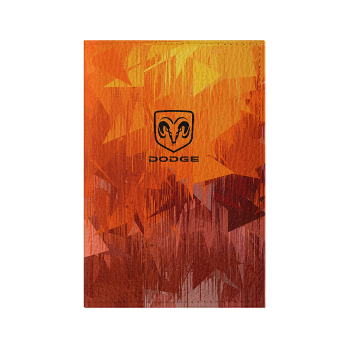 Обложка для паспорта матовая кожа Dodge фото
