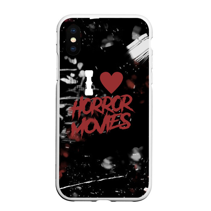 Чехол для iPhone XS Max матовый Любовь к хоррорам фото