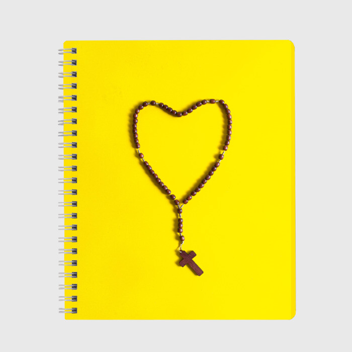 Тетрадь Сердце и крест фото