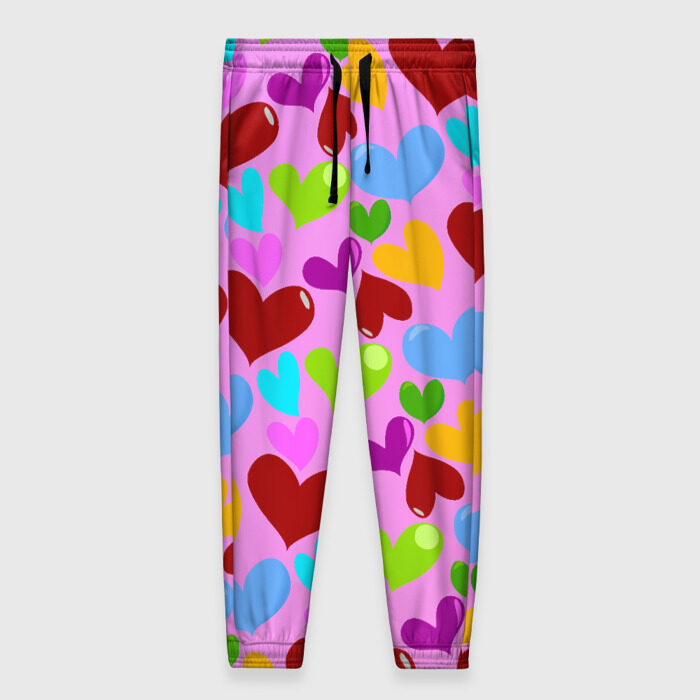 Женские брюки 3D Сердца фото