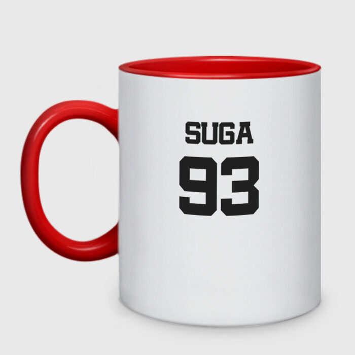 Кружка двухцветная BTS - Suga 93 фото