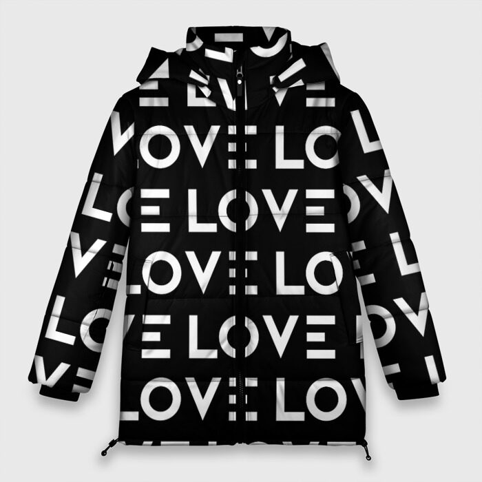 Женская зимняя куртка Oversize LOVE фото