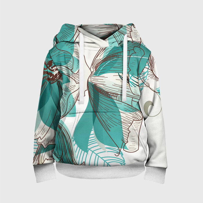 Детская толстовка 3D Цветок фото