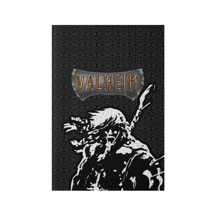 Обложка для паспорта матовая кожа Valheim Viking. фото