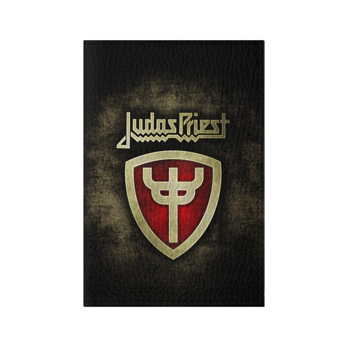 Обложка для паспорта матовая кожа JUDAS PRIEST фото