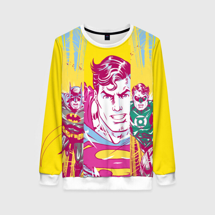 Женский свитшот 3D Лига Справедливости фото