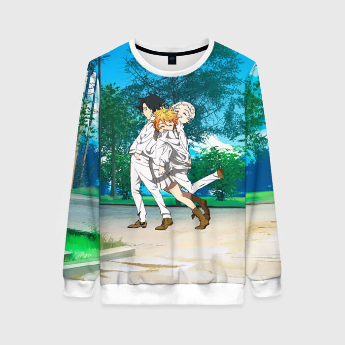 Женский свитшот 3D Обещанный Неверленд фото