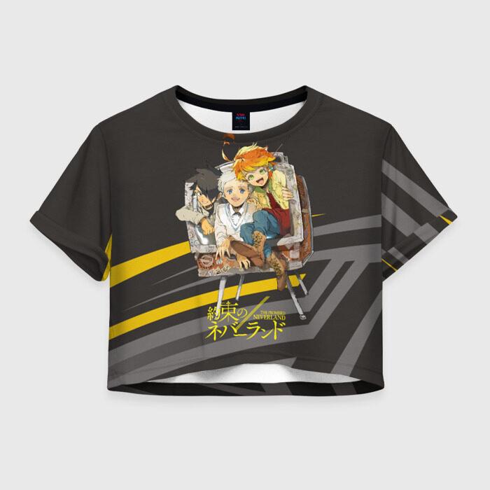 Женская футболка Crop-top 3D Обещанный Неверленд фото