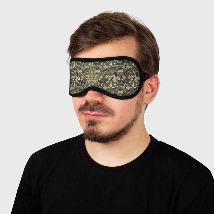 Маска для сна 3D 23 февраля (собаки) фото