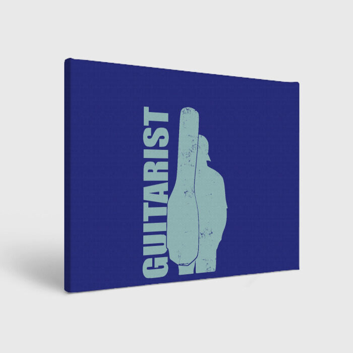 Холст прямоугольный Опытный гитарист фото