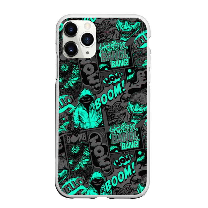 Чехол для iPhone 11 Pro матовый Comics Style фото