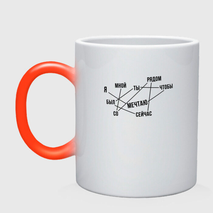Кружка хамелеон Я мечтаю фото