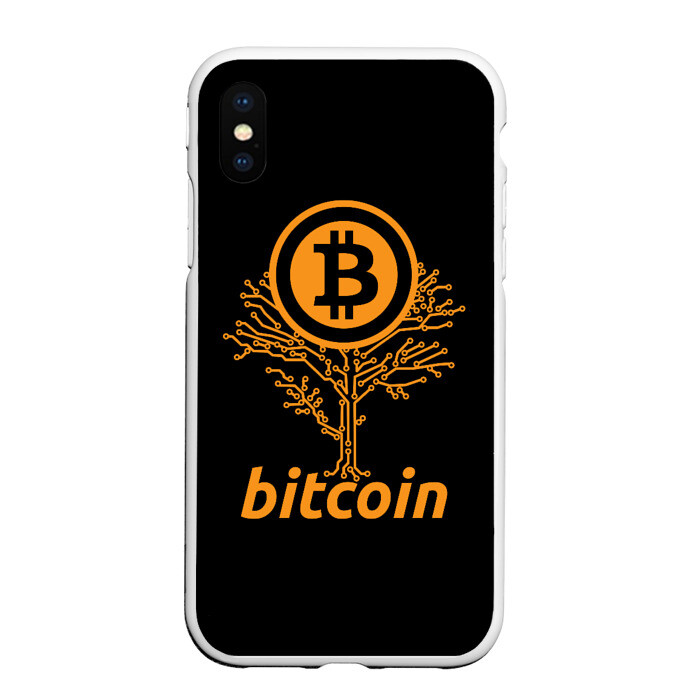 Чехол для iPhone XS Max матовый БИТКОИН ДЕРЕВО | BITCOIN TREE фото