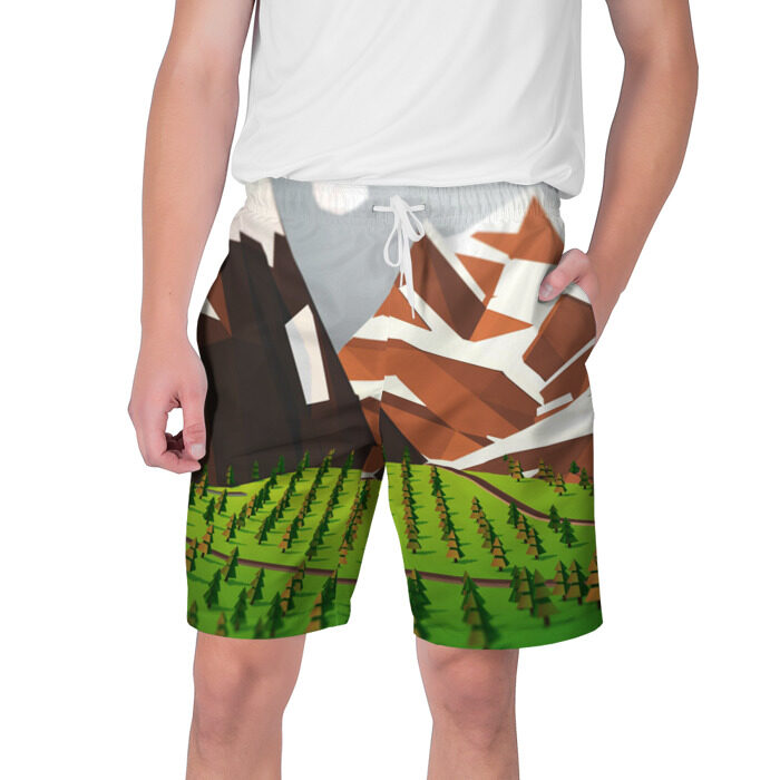 Мужские шорты 3D Горы фото