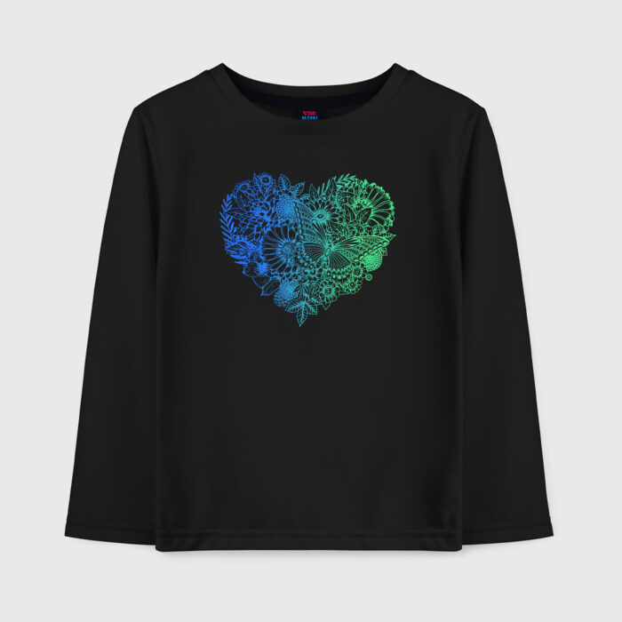 Детский лонгслив хлопок Flowers фото