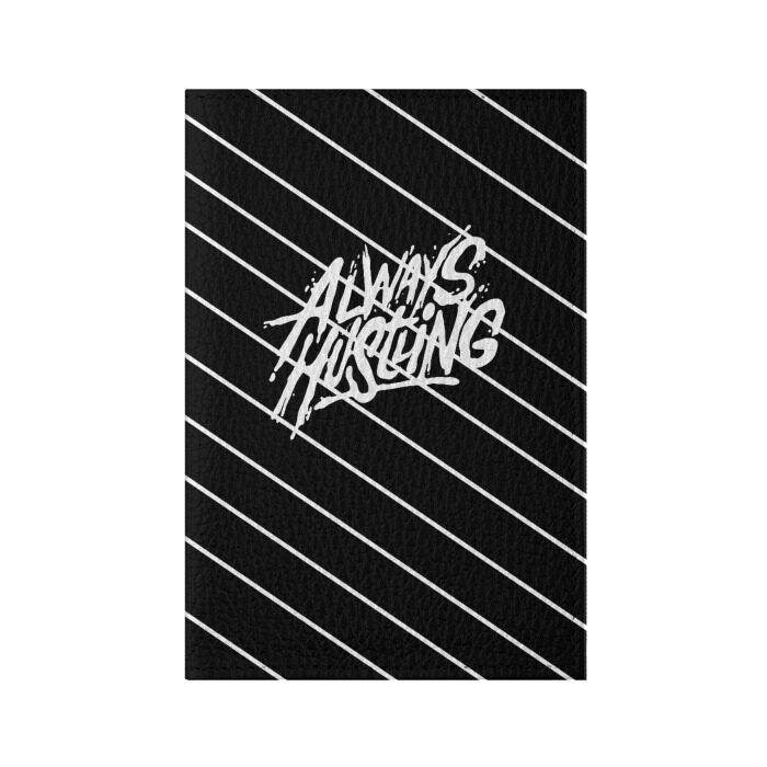 Обложка для паспорта матовая кожа Always Hustling фото