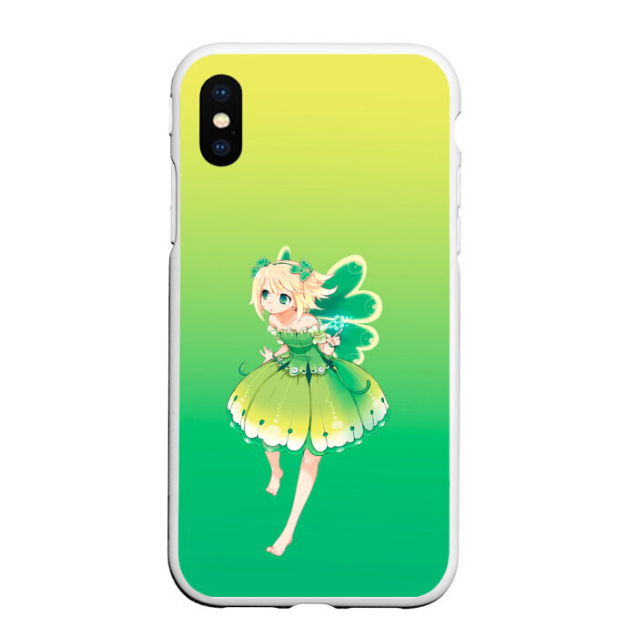Чехол для iPhone XS Max матовый Фея клевера фото