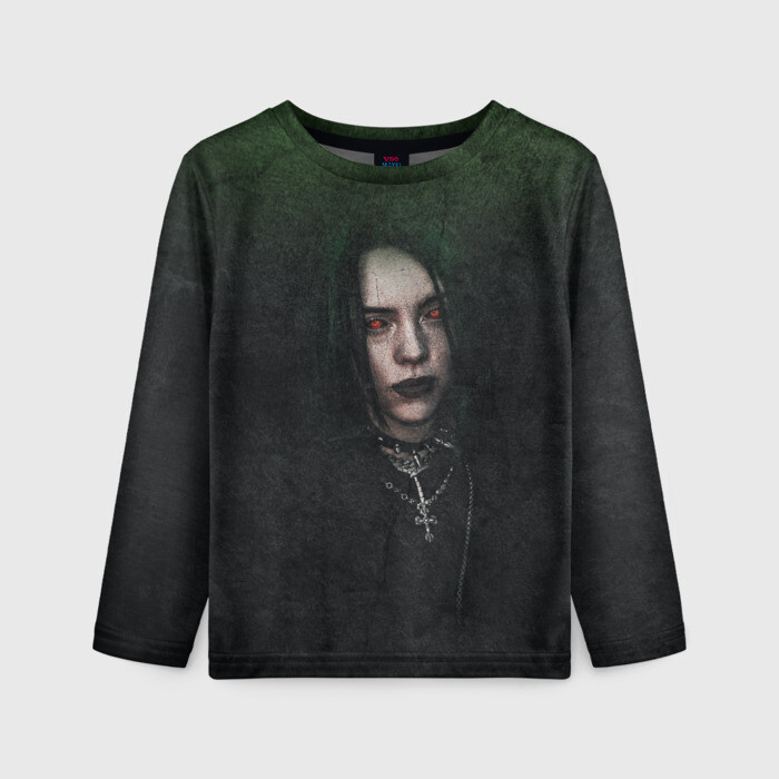 Детский лонгслив 3D Билли Айлиш фото