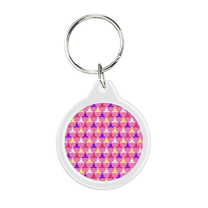 Брелок круглый Йога фото