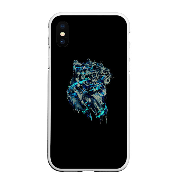 Чехол для iPhone XS Max матовый ТИГР Хищник фото