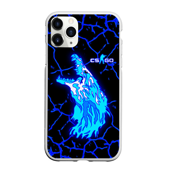 Чехол для iPhone 11 Pro матовый CS GO Howl Neon фото