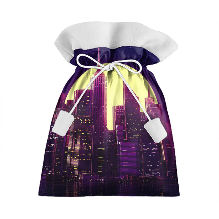 Подарочный 3D мешок Неоновый город фото