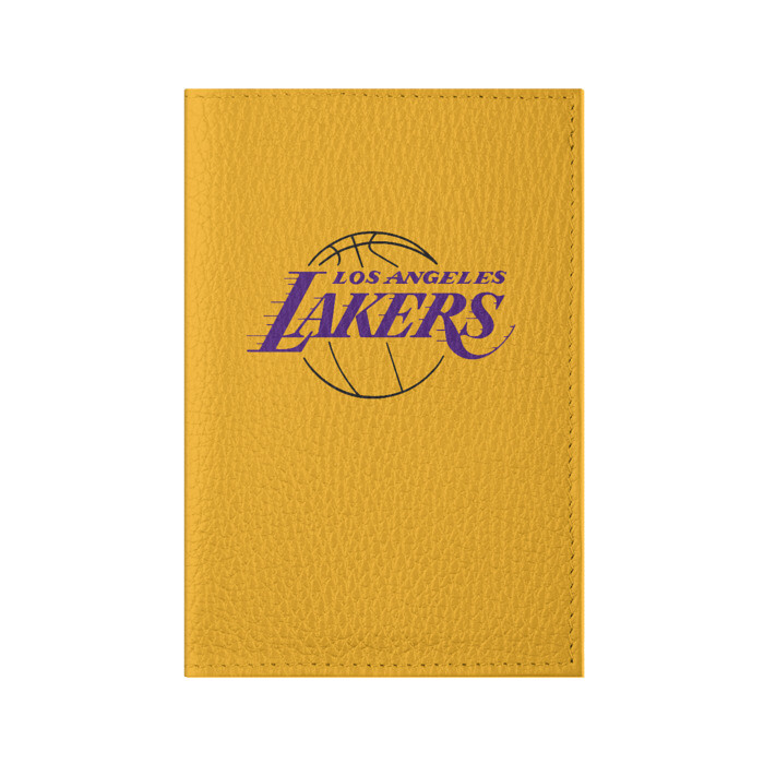 Обложка для паспорта матовая кожа Лос-Анджелес Лейкерс (Форма1) фото