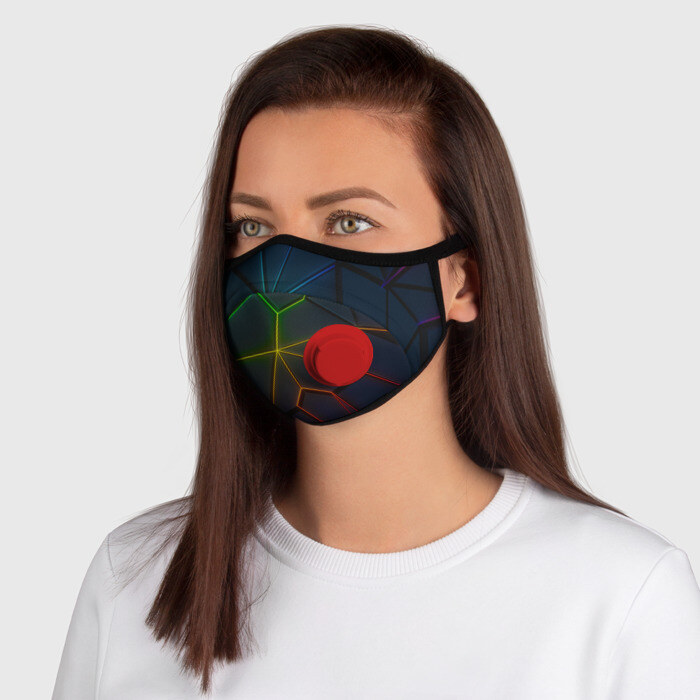 Маска из неопрена НЕОНОВЫЕ ПЛИТЫ | 3D ПЛИТЫ фото