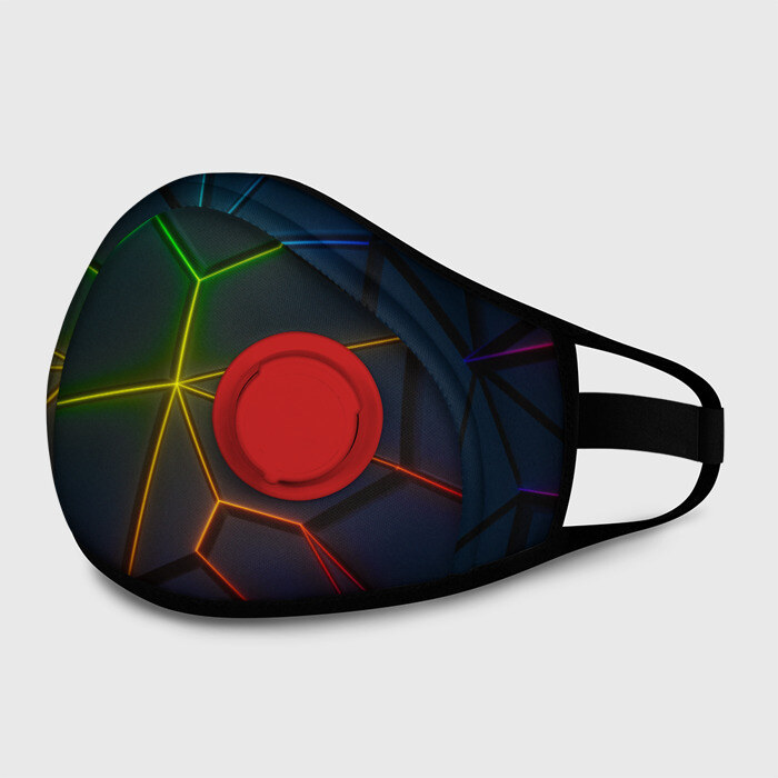 Маска из неопрена НЕОНОВЫЕ ПЛИТЫ | 3D ПЛИТЫ фото