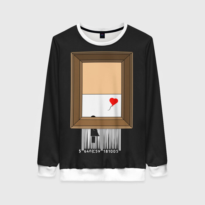Женский свитшот 3D Arts free | Banksy фото