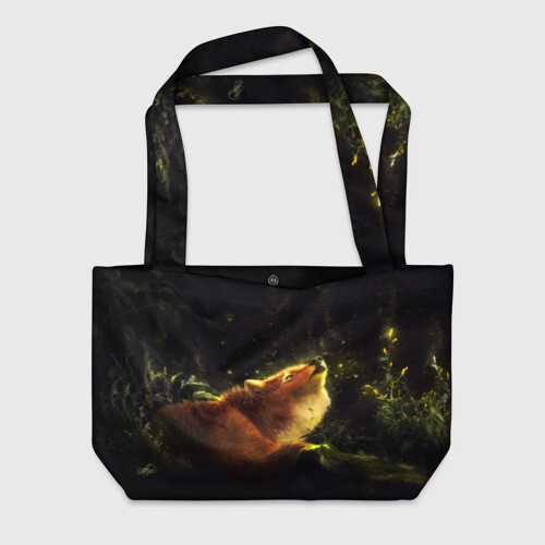 Пляжная сумка 3D Лисица фото