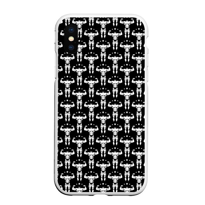 Чехол для iPhone XS Max матовый Фитнес фото