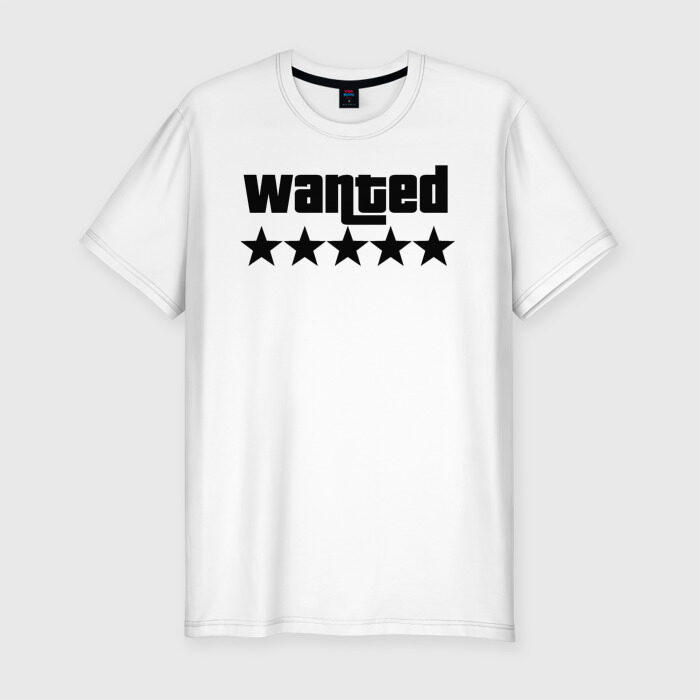 Мужская футболка хлопок Slim WANTED GTA фото